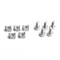 50pcs/Box Hardware Cage Nuts M6 + Mounting Screws M6*20 As shown