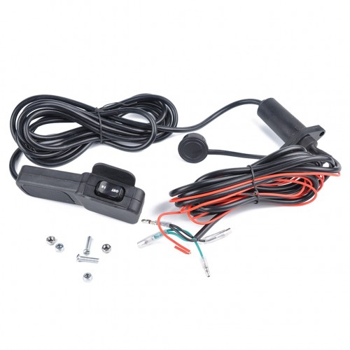12-24V General ATV/UTV Winch Cable Remote Control Switch black