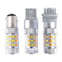 Car Vehicle Double Color Turn Signal White Yellow 7443 42 Light Lamp 1157 3157 Brake Double Wire 3157-white yellow