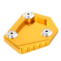 Professional Aluminum Motorcycle Kickstand Side Stand Extension Pad Plate Cover for Honda CB400 NC700 CB250F red