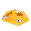 Professional Aluminum Motorcycle Kickstand Side Stand Extension Pad Plate Cover for Honda CB400 NC700 CB250F red