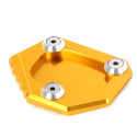 Professional Aluminum Motorcycle Kickstand Side Stand Extension Pad Plate Cover for Honda CB400 NC700 CB250F red