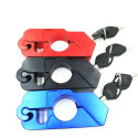 CNC Motorcycle Handlebar Lock Brake Lever Throttle Grip Security Lock Anti Theft Protection Gold