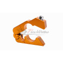 CNC Motorcycle Handlebar Lock Brake Lever Throttle Grip Security Lock Anti Theft Protection Gold