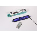 23cm 12v LED Car Sign Remote Control Uber Motorcycle English display Board Scrolling Message red