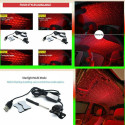 USB Car Atmosphere Lamp Interior Ambient Star Light Starry Sky Bright (Without Remote Control) As shown