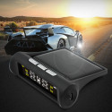 TPMS Solar Wireless Tire Pressure LCD Monitoring System with 4 External Sensor black