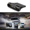 TPMS Solar Wireless Tire Pressure LCD Monitoring System with 4 External Sensor black