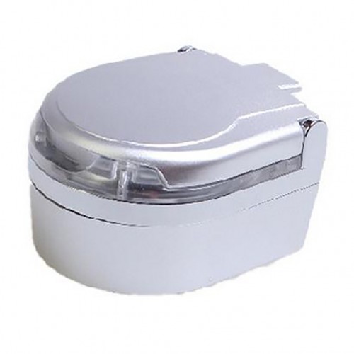 Automotive Ashtray with LED Dual Purpose Ashtray Silver