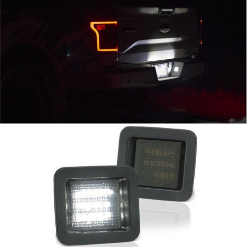 For 2015-2018 Ford F150 High Power LED Smoke License Plate Light Bulb Assembly