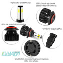 Mini LED Headlight Bulb 100W 10000LM H1 H7 H8/9/11 H4/HB2/9003 9005/HB3 9006/HB4 Replace LED Headlights