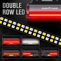 IP67 Double Row Vehicle Tailgate Light Bar Flexible LED Strip Running Turn Signal Brake Reverse Tail light for Trailer SUV RV V