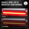 IP67 Double Row Vehicle Tailgate Light Bar Flexible LED Strip Running Turn Signal Brake Reverse Tail light for Trailer SUV RV V