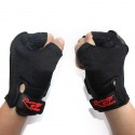 Cycling Half Finger Gloves Bicycle Riding Hand Protection Mitten red_XL