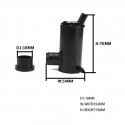 Windshield Washer Pump Wiper Scrubber Spray Pump for Elantra Sonata OE:98510-3B000 black