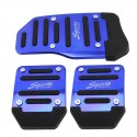 Automobile Anti-skid Foot Pedal Manual / Auto Gear Accelerator Brake Pedal Cover Treadle Set Universal Application Manual - Blu