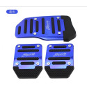 Automobile Anti-skid Foot Pedal Manual / Auto Gear Accelerator Brake Pedal Cover Treadle Set Universal Application Manual - Blu