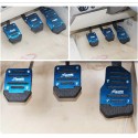 Automobile Anti-skid Foot Pedal Manual / Auto Gear Accelerator Brake Pedal Cover Treadle Set Universal Application Manual - Blu