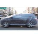 Disposable Car Cover Waterproof Transparent Plastic Dustproof Cover Car Rain Covers White transparent_M