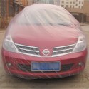 Disposable Car Cover Waterproof Transparent Plastic Dustproof Cover Car Rain Covers White transparent_M