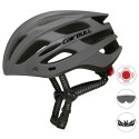 Road Mountain Bike Riding Helmets with Light Men And Women Outdoor Cycling Accessories blue_M/L (55-61CM)