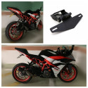 Motorcycle Modification Light Frame Short Style Plate Frame for KTM RC390 DUKE390 17-19-19 black