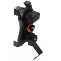 Motorcycle Mobile Phone Holder Mount Support USB 2A Charger 360 Degree Rotation for 3.5-6 inch Devices black