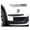 2pcs Car SUV Edge Anti-collision Strip Bumper Protector Protective Guard Bar Anti-Rub Scrape Retail Bumper Carbon black