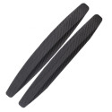 2pcs Car SUV Edge Anti-collision Strip Bumper Protector Protective Guard Bar Anti-Rub Scrape Retail Bumper Carbon black