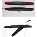 2pcs Car SUV Edge Anti-collision Strip Bumper Protector Protective Guard Bar Anti-Rub Scrape Retail Bumper Carbon black