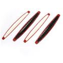 2pcs Car SUV Edge Anti-collision Strip Bumper Protector Protective Guard Bar Anti-Rub Scrape Retail Bumper Carbon black
