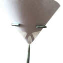 50Pcs Purification Cup Micron Nylon Cone Paper 100 Mesh Paint Filter white