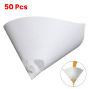 50Pcs Purification Cup Micron Nylon Cone Paper 100 Mesh Paint Filter white
