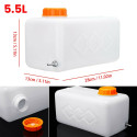 5.5L Oil Gasoline Diesels Petrol Plastic Storage Canister Water Tank Boat Car Truck Parking Heater yellow