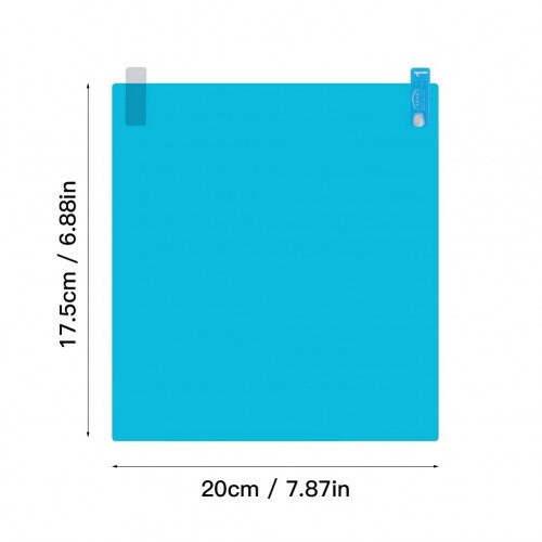 2PCS/Set Anti Fog Car Mirror Window Clear Film Anti-Light Car Rearview Mirror Protective Film Waterproof Car Sticker 2PC 20x17.