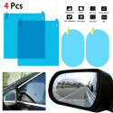2PCS/Set Anti Fog Car Mirror Window Clear Film Anti-Light Car Rearview Mirror Protective Film Waterproof Car Sticker 2PC 20x17.