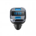 Locate Car Charger GPS Tracker Voltage Current Display Dual USB Charger Ports Voltage Monitor black