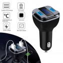 Locate Car Charger GPS Tracker Voltage Current Display Dual USB Charger Ports Voltage Monitor black