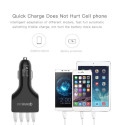 Quick Charge QC3.0 Car Charger 4 Ports Fast Car Phone Charger USB Charger for Samsung Xiaomi