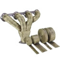 Car Modification Insulation Belt Motorcycle Exhaust Pipe Insulation Cotton Heat Resisting Cloth Titanium