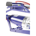 Bicycle Car Tire Foot Air Pump Portable Aluminum Alloy High-Pressure Steel No-Slip Pump blue