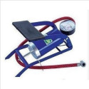 Bicycle Car Tire Foot Air Pump Portable Aluminum Alloy High-Pressure Steel No-Slip Pump blue