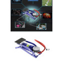Bicycle Car Tire Foot Air Pump Portable Aluminum Alloy High-Pressure Steel No-Slip Pump blue