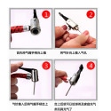 Bicycle Car Tire Foot Air Pump Portable Aluminum Alloy High-Pressure Steel No-Slip Pump blue