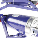 Bicycle Car Tire Foot Air Pump Portable Aluminum Alloy High-Pressure Steel No-Slip Pump blue