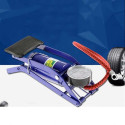 Bicycle Car Tire Foot Air Pump Portable Aluminum Alloy High-Pressure Steel No-Slip Pump blue