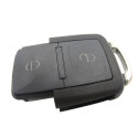 2 Button Remote Control Car Entry Key 1J0959753CT with 48 Chips 434 Frequency black