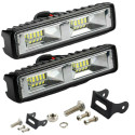 18W 12V 16LED Car Work Light Bar Spot Beam Driving Waterproof Auto Fog Lamp Running Lights black