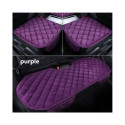 Universal 3pcs Car Seat Cushion Velvet Silk Seat Cover Set Purple