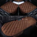 Universal 3pcs Car Seat Cushion Velvet Silk Seat Cover Set Purple